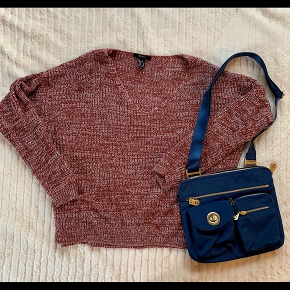 Bagallini Handbags - Bagallini Navy Blue Crossbody Bag